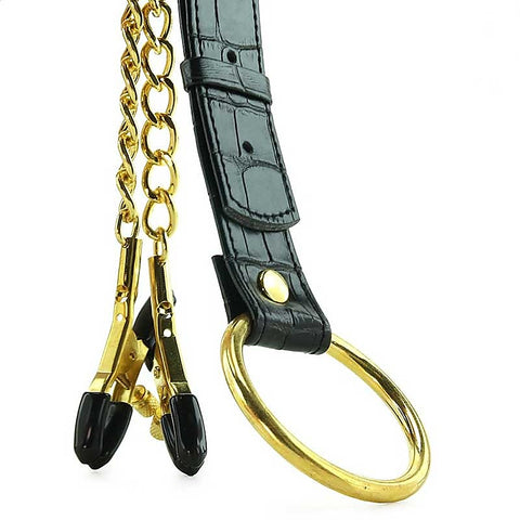 Penitentiary Nipple Clamps and Cock Ring Set by XR Brands