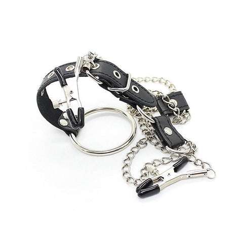 Penitentiary Nipple Clamps and Cock Ring Set by XR Brands