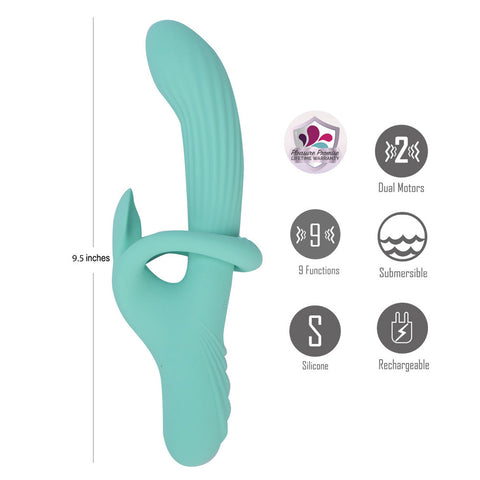 TENLEY USB Rechargeable Gyrating Rabbit Vibrator