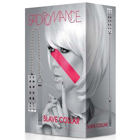 Bad Romance Translucent Slave Collar with Metal Nails