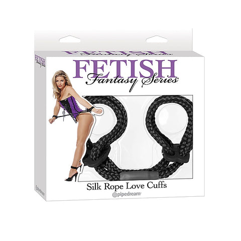 Fetish Fantasy BDSM Play Silk Rope Love Cuffs