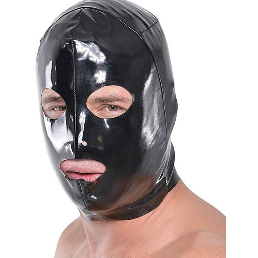Fetish Fantasy Wet Look 3 Hole BDSM Hood