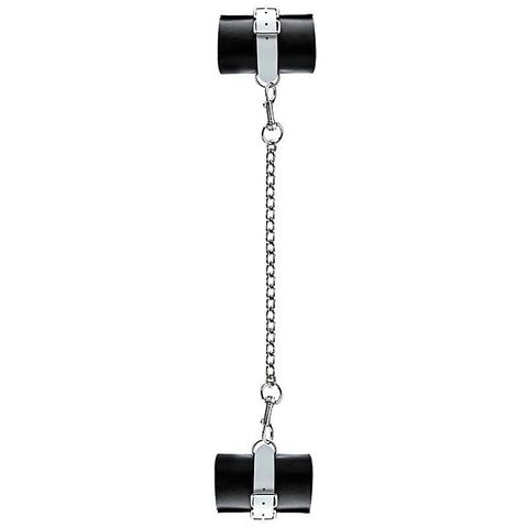 Bad Romance Leather Black & White Hand or Leg Cuffs