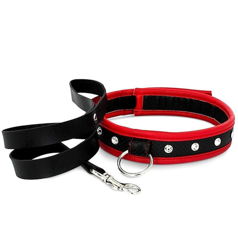 Scarlet Couture Collar and Leash by Adam & Eve Sextoys