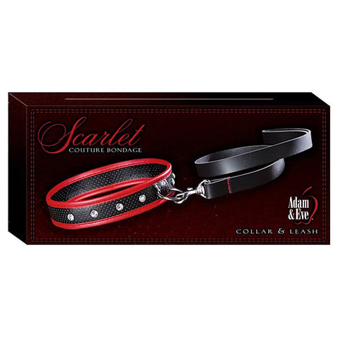 Scarlet Couture Collar and Leash by Adam & Eve Sextoys