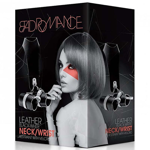 Bad Romance Leather Neck & Wrist Restraint by Shots Toys