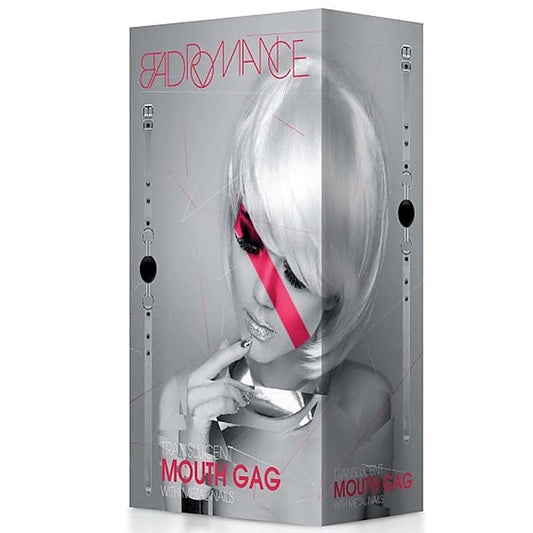 Bad Romance Translucent Mouth Gag with Metal Nails