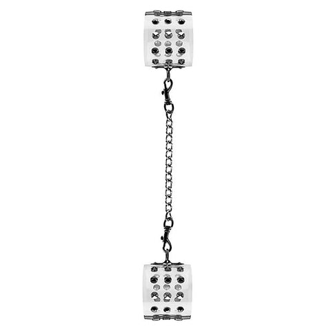 Bad Romance Translucent Handcuffs with Metal Nails
