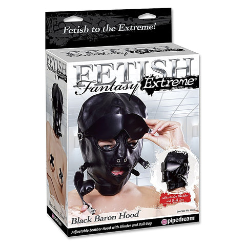 Fetish Fantasy Extreme Black Baron Bondage Hood