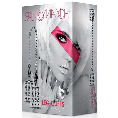 Bad Romance Translucent Leg Cuffs with Metal Nails