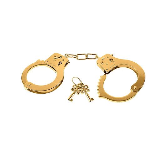 Fetish Fantasy Gold Metal Bondage Cuffs