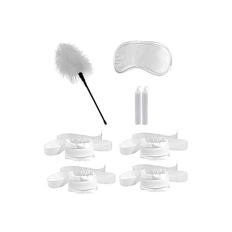 Ouch! Honeymoon Bondage Kit White by Shots Toys