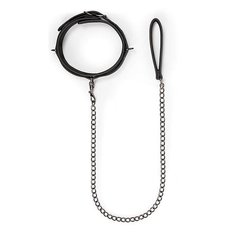 Fetish Collar with Leash by Easytoys