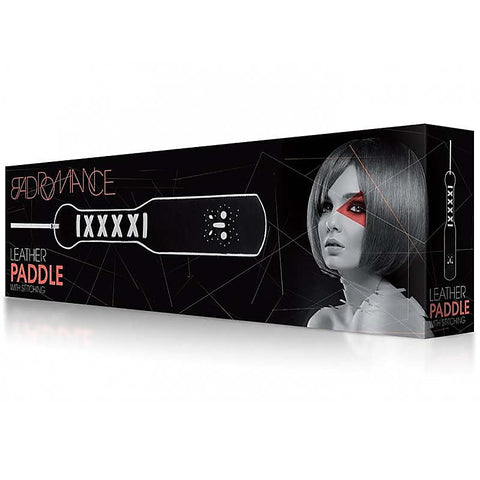 Bad Romance Leather Paddle with Stitching by Shots Toys