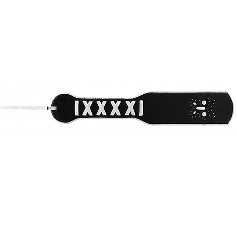 Bad Romance Leather Paddle with Stitching by Shots Toys