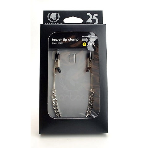 Endurance Teaser Tip Clamps with Jewel Chain by Spartacus