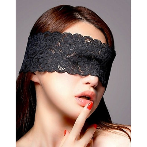 Lace Eyemask with Ribbon by Execute Lingerie