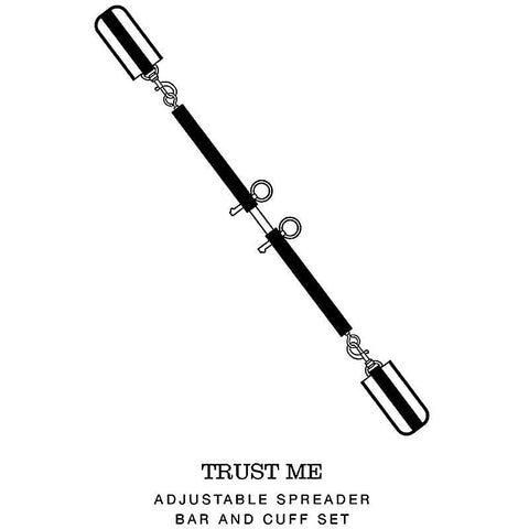 Trust Me Adjustable Spreader Bar & Cuffs by Love Honey