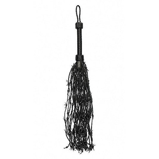 Leather Barbed Wire Flogger by Shots Toys