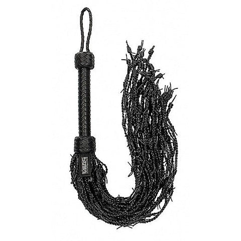 Leather Barbed Wire Flogger by Shots Toys