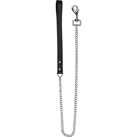 Pain Leather Handle Chain Lead by Shots Toys