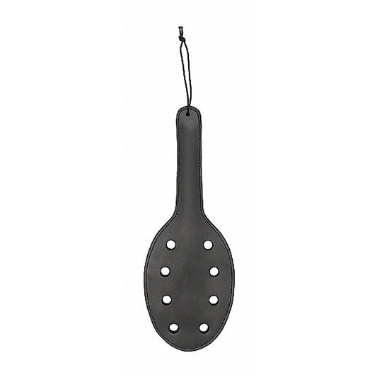 Saddle Leather Paddle with 8 Holes by Shots Toys