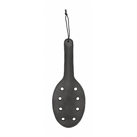 Saddle Leather Paddle with 8 Holes by Shots Toys