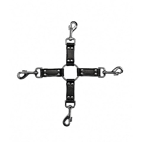 Pain 4-Way Leather Hogtie by Shots Toys