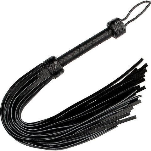 Pain Heavy Leather Tail Flogger by Shots Toys