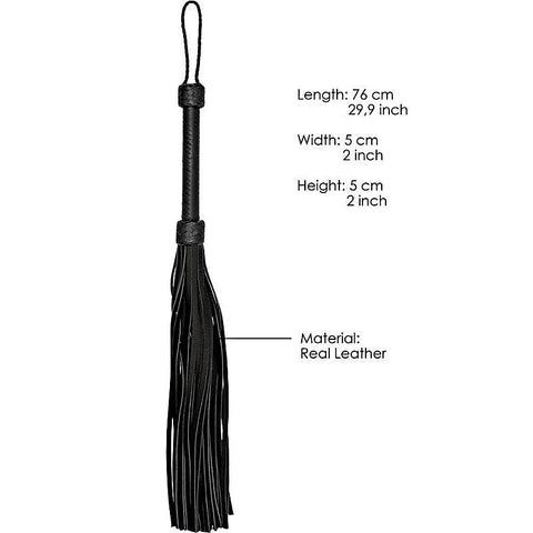 Pain Heavy Leather Tail Flogger by Shots Toys