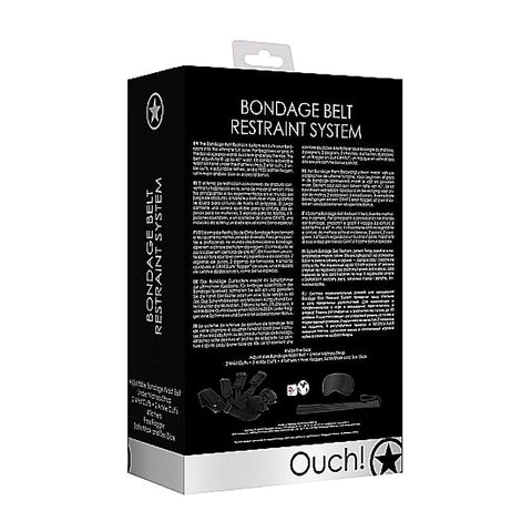 Ouch! Bondage Belt Restraint System by Shots Toys