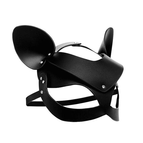 Bad Kitten Leather Cat Mask by XR Brands