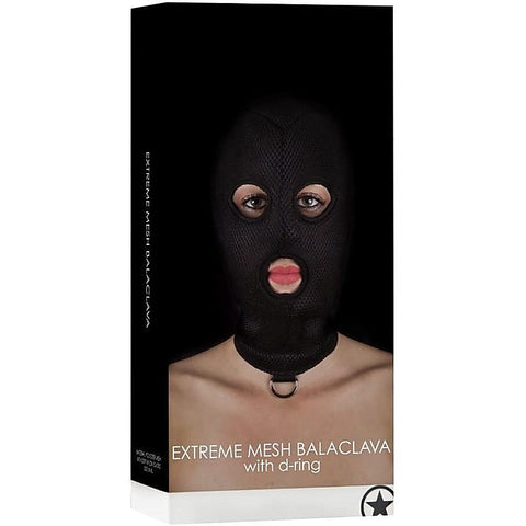 Ouch! Extreme Mesh Balaclava with D-Ring by Shots Toys