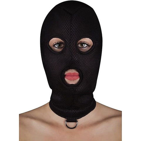 Ouch! Extreme Mesh Balaclava with D-Ring by Shots Toys