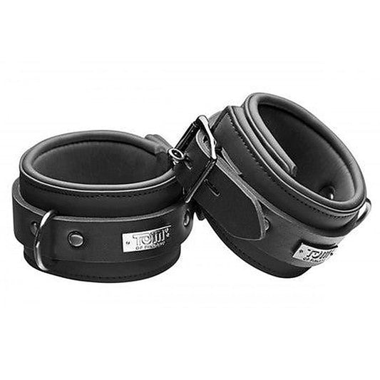 Tom of Finland Neoprene Ankle Cuffs with Lock by XR Brands