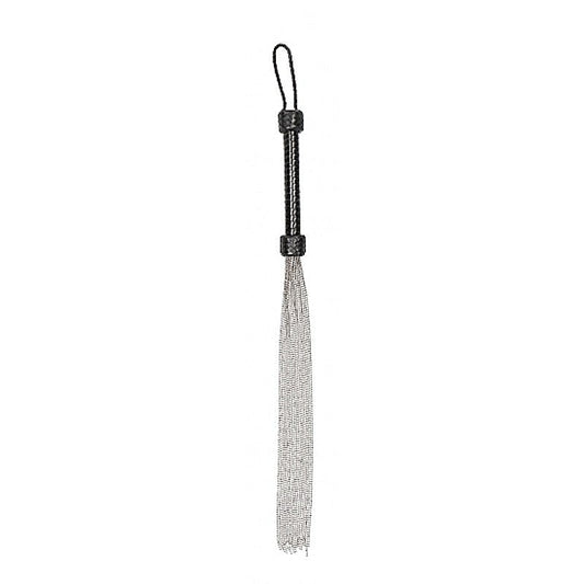 Pain Silver Ball Chain Flogger by Shots Toys