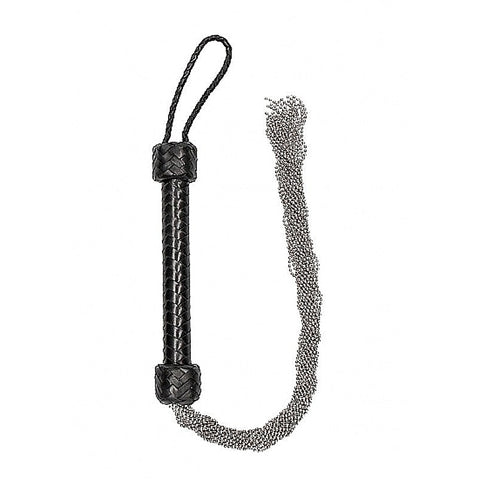 Pain Silver Ball Chain Flogger by Shots Toys