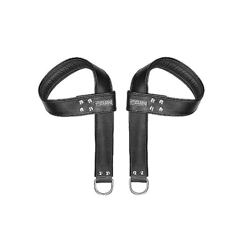 Pain Saddle Leather Suspension Cuffs by Shots Toys