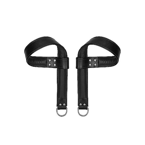 Pain Saddle Leather Suspension Cuffs by Shots Toys