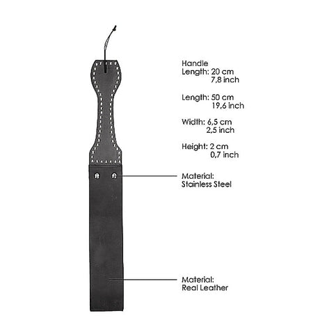 Leather Belt Whip Slapper by Shots Toys
