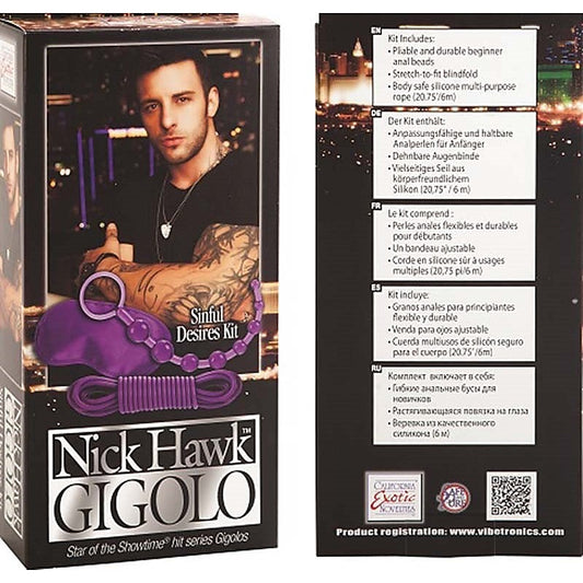 Nick Hawk GIGOLO Sinful Desires Kit by California Exotics