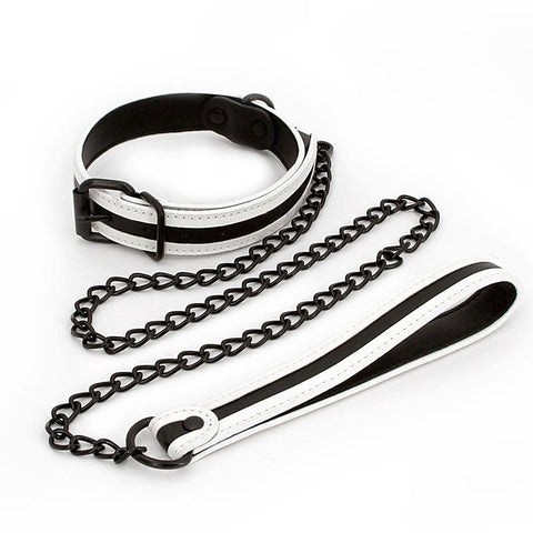 GLO Bondage Collar and Leash by NS Novelties