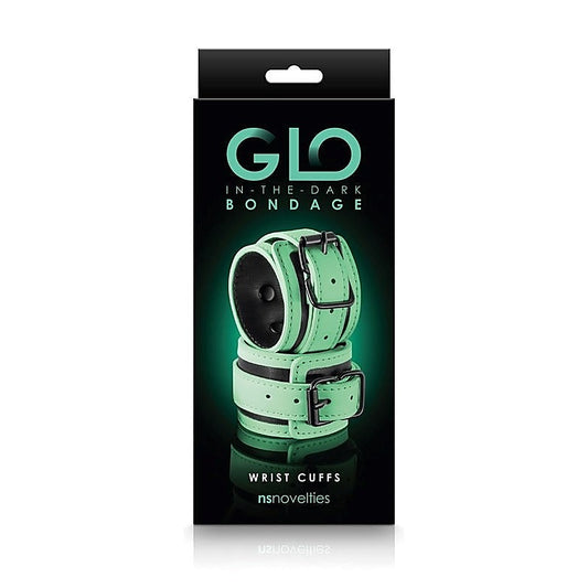 GLO Bondage Wrist Cuffs by NS Novelties