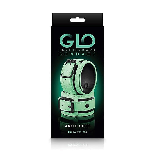 GLO Bondage Ankle Cuffs by NS Novelties