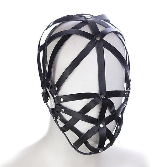 Cross Belt Half Face Hood by BDStyle