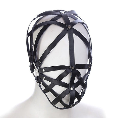 Cross Belt Half Face Hood by BDStyle