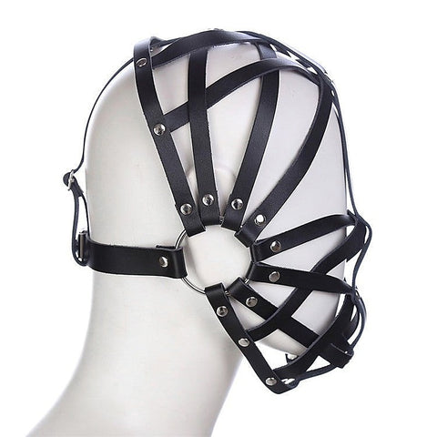 Cross Belt Half Face Hood by BDStyle