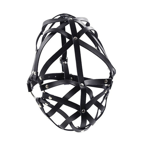Cross Belt Half Face Hood by BDStyle