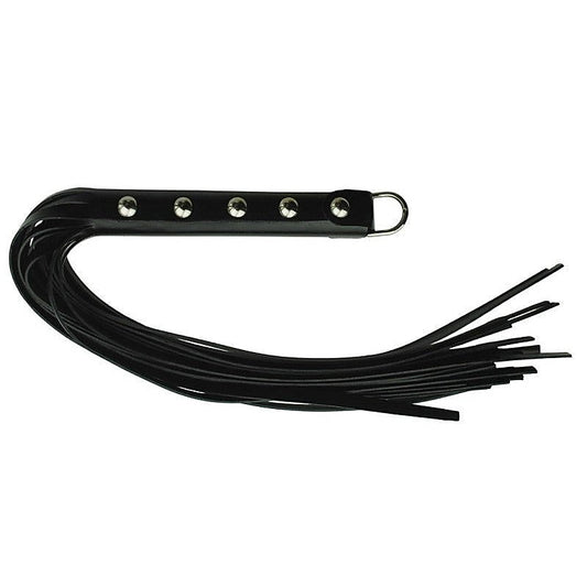 Leather-Bound Studded Grip Whip by Spartacus Enterprises