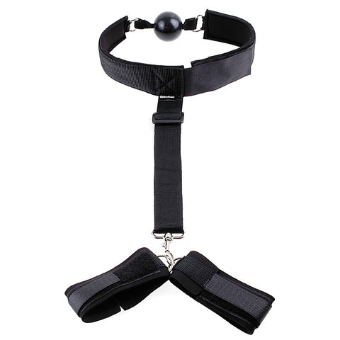 Fetish Fantasy Bondage Gag and Wrist Restraint